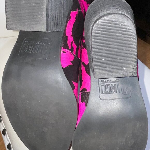 Dingo - Live a Little Hot Pink & Black boot 7.5 - Picture 7 of 7